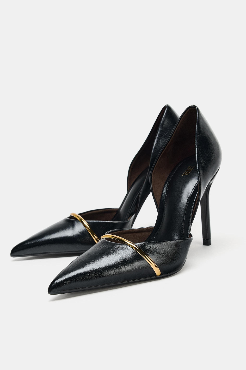 HIGH HEEL SHOES WITH METALLIC STRAP - Zara фото 4