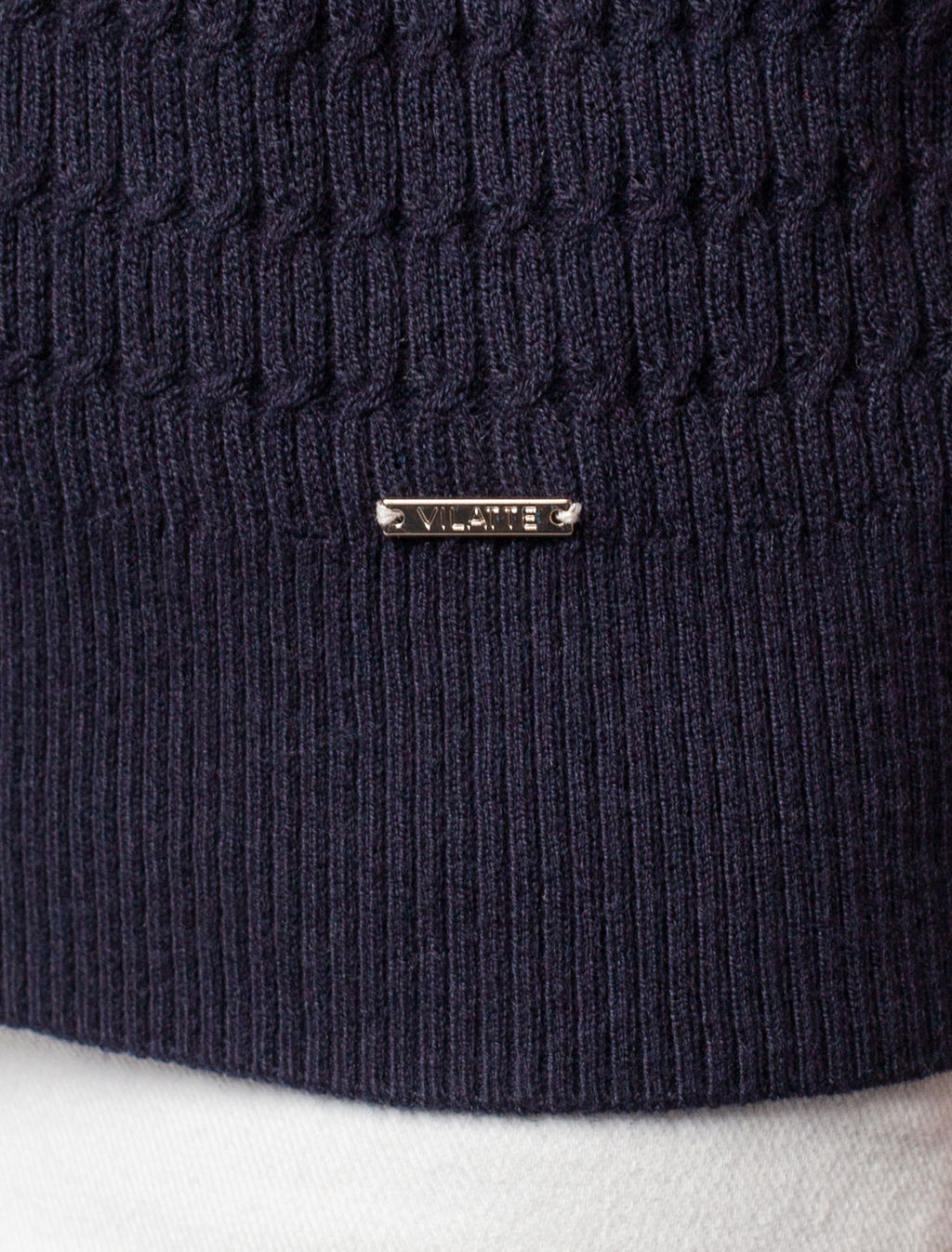 VILATTE / Джемпер фактурной вязки из вискозы фото 8