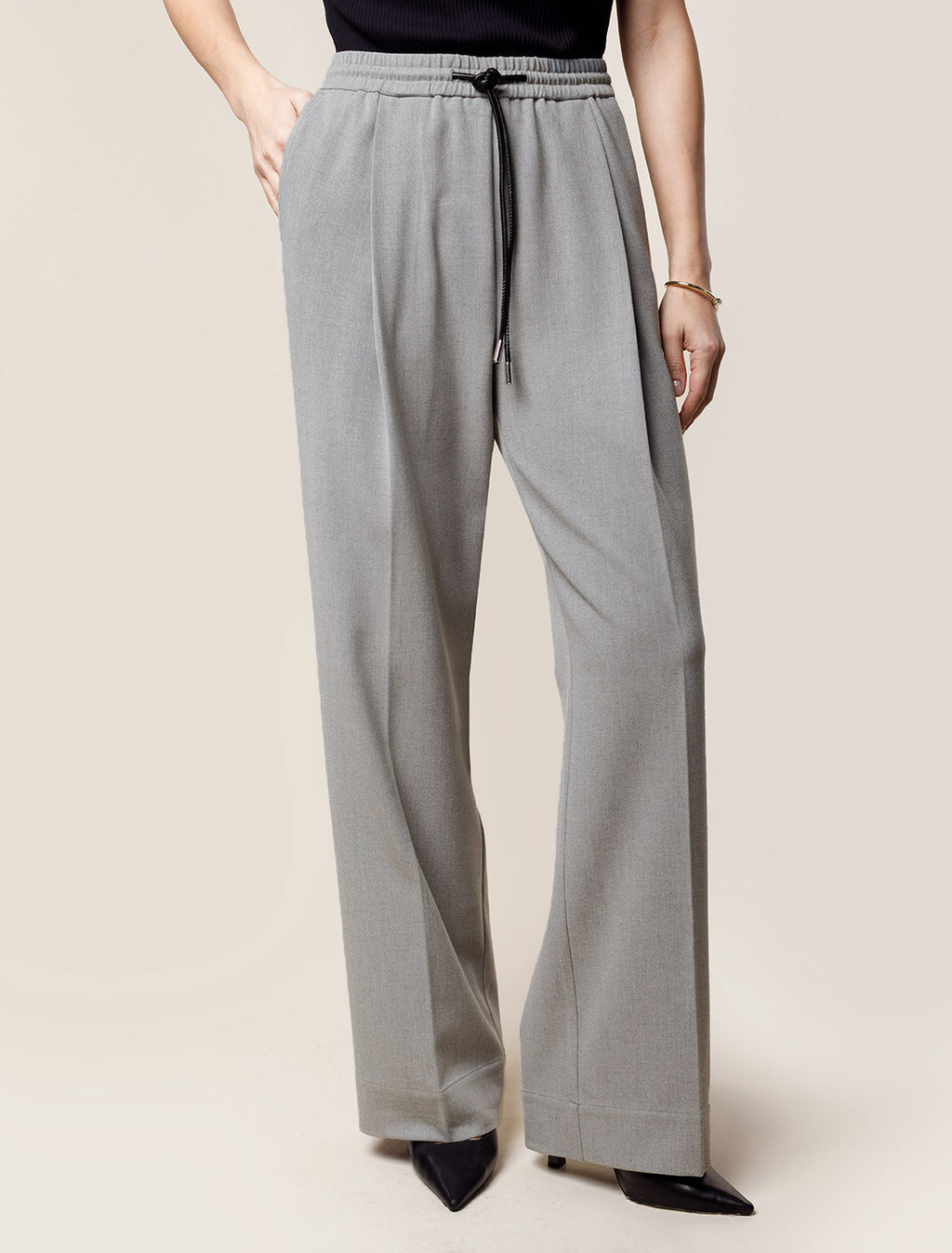 Брюки-палаццо из премиальной костюмной ткани с добавлением лиоцелла - Vilatte фото 6