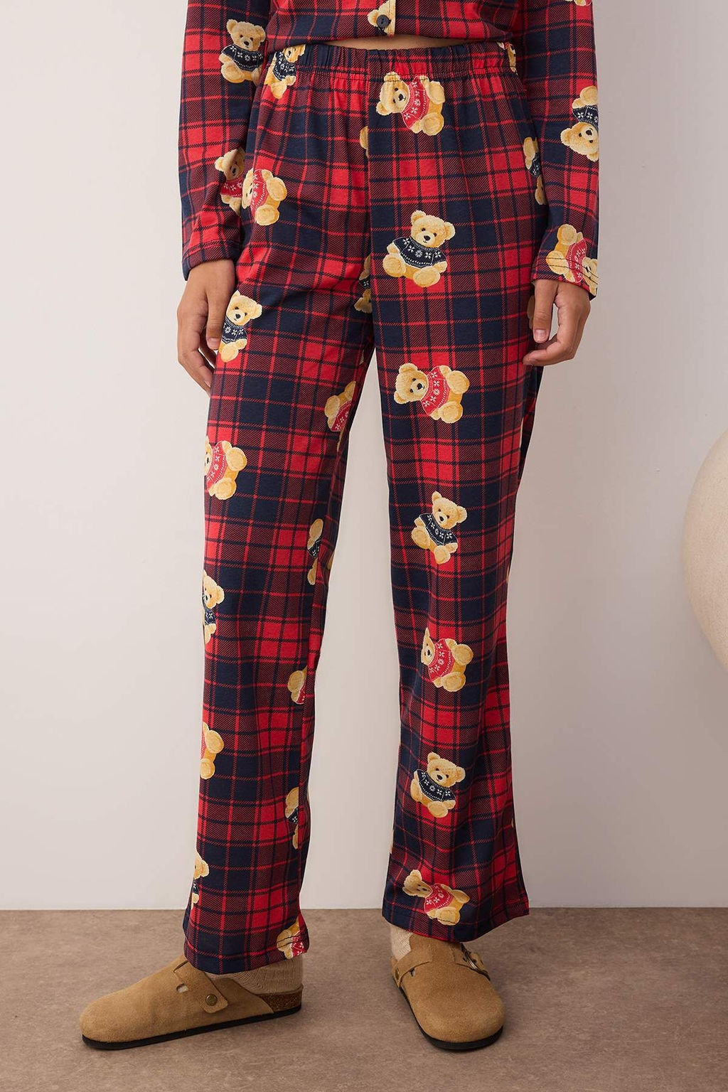 Yesil-Cok Renkli Panda Desenli Orme Pijama Tak?m? THMAW26PT00049 - Trendyolmilla фото 3