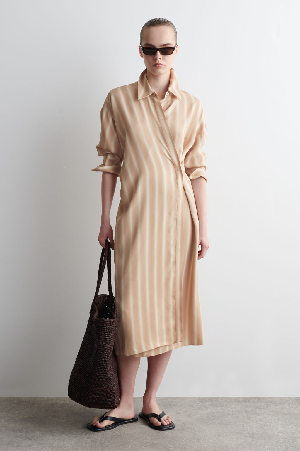 VESTIDO CAMISERO MIDI CRUZADO - H&m фото 2