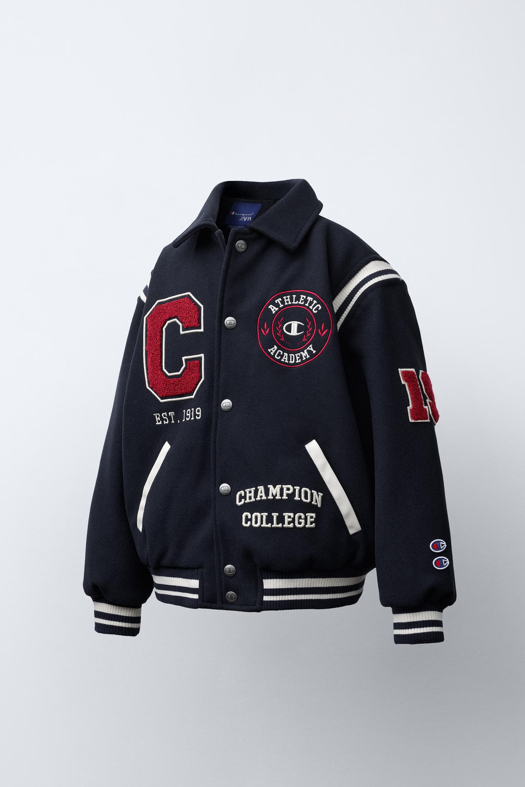BOMBER JACKET WITH CHAMPION ® X ZARA PATCHES  фото 2