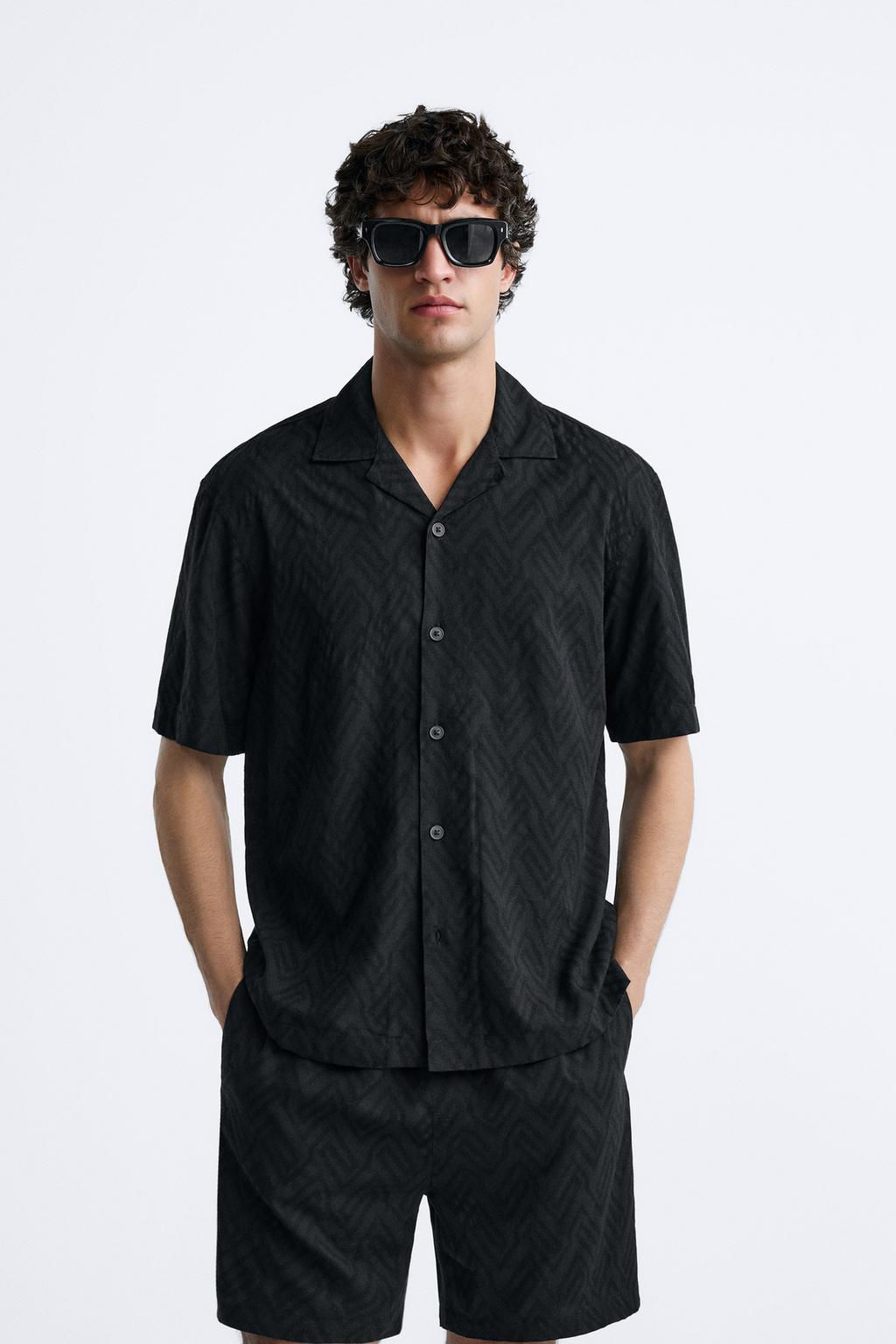 GEOMETRIK JACQUARD GOMLEK - Zara фото 11
