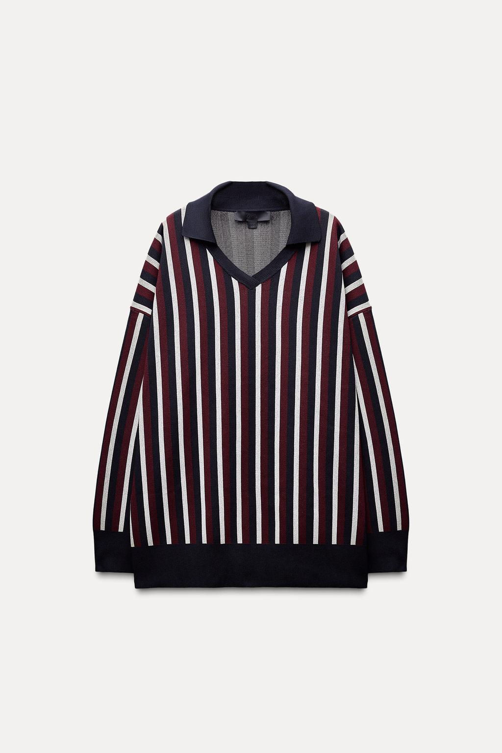 STRIPED POLO NECK JUMPER - Zara фото 5
