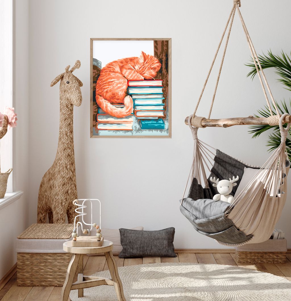 ФРЕЯ PNB/PL-056 Набор для раскрашивания по номерам 50 х 40 см Мудрый кот фото 8