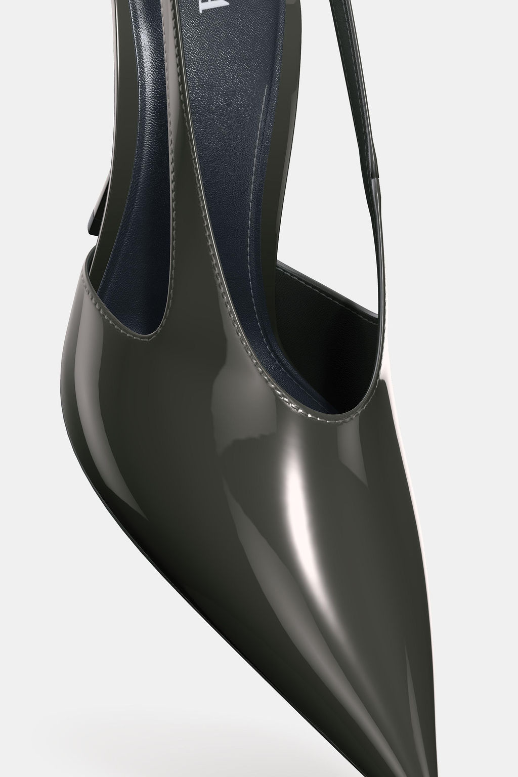 FAUX PATENT SLINGBACK SHOES - Zara фото 6