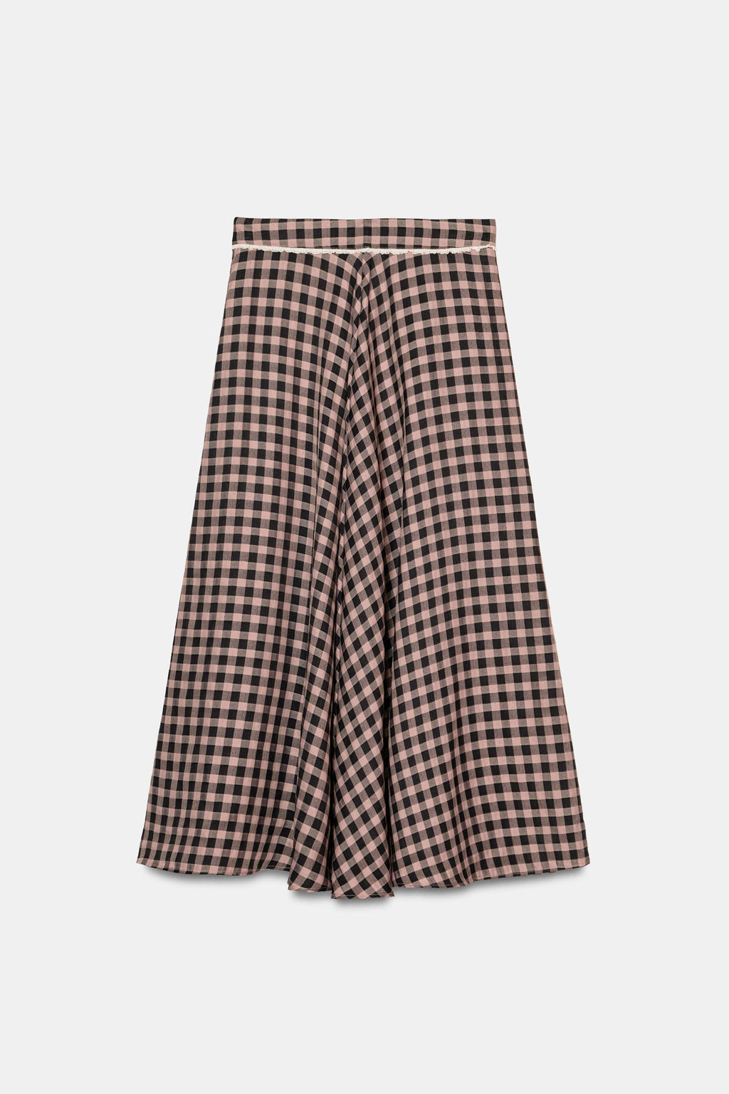 FALDA CUADRO VICHY PUNTILLA / Multicolor - Zara фото 7