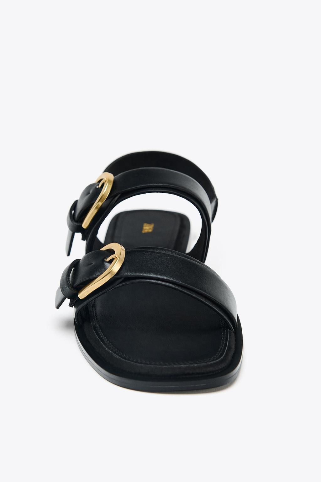 DOUBLE BUCKLE SANDALS - Zara фото 4