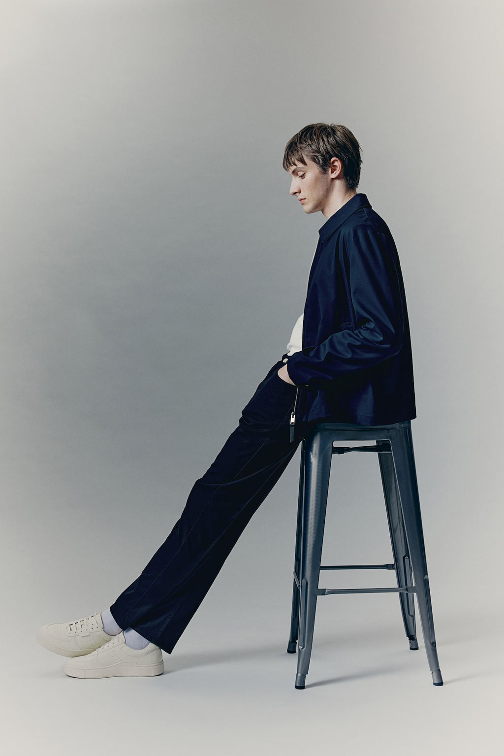 Pantalon en sarga de algodon Slim Fit - H&m фото 5