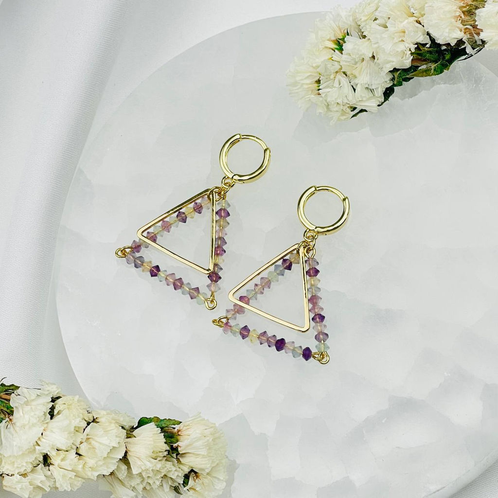 Серьги из Флюорита