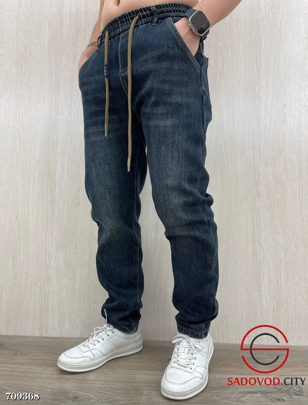 Джинсы мужские Бананы на флисе