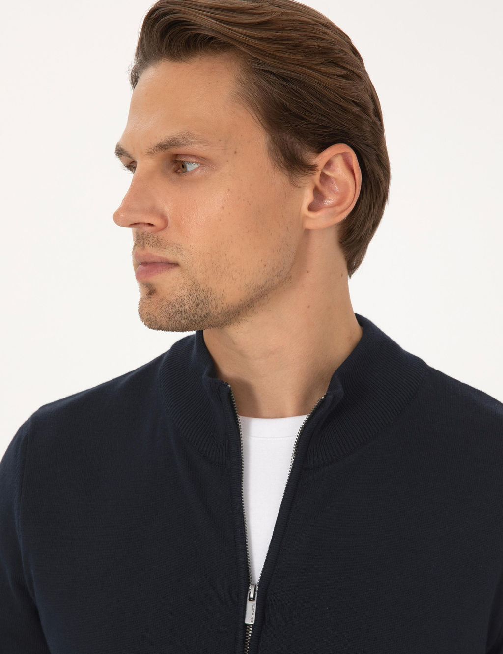 Lacivert Slim Fit Fermuarl_ Triko H_rka - Pierre cardin фото 2