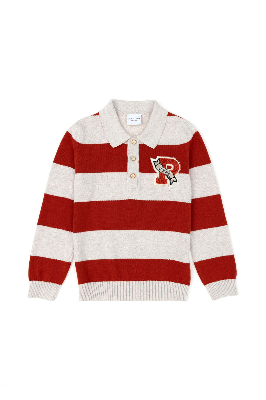 Меланжевый свитер Stone для мальчика - U.s. polo assn фото 5