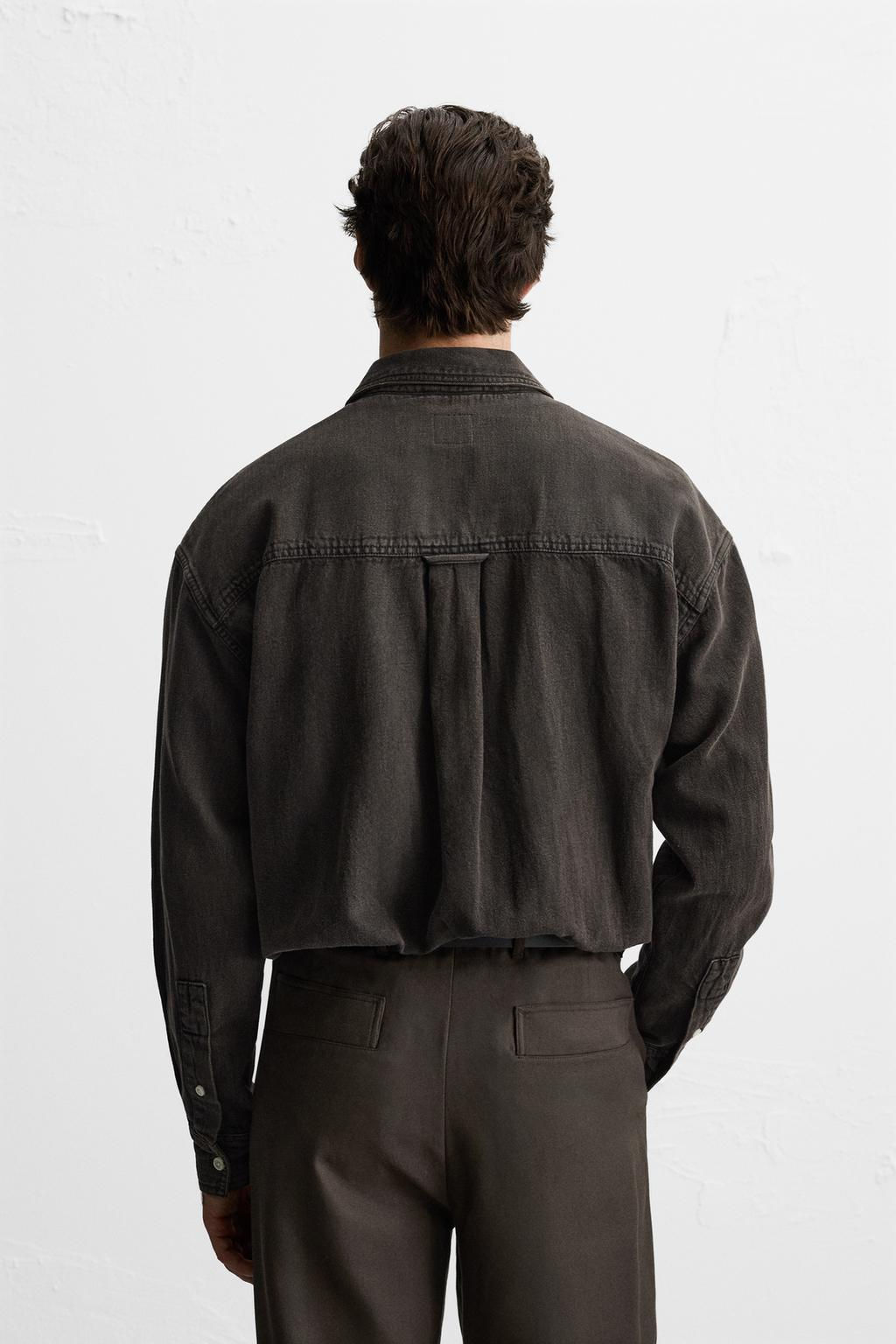 FADED DENIM SHIRT - Zara фото 3