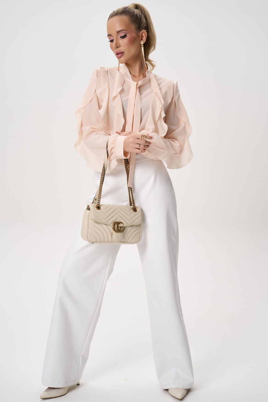 Рубашка Кристл (персиковый)