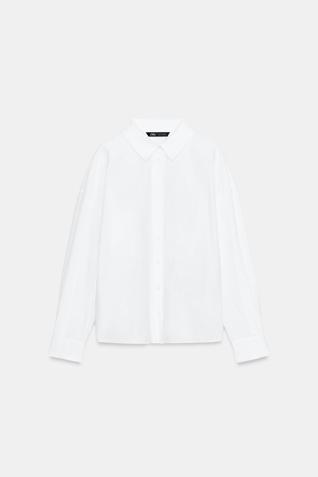 CAMISA POPEL?N PINZAS ESPALDA / Blanco - Zara фото 7