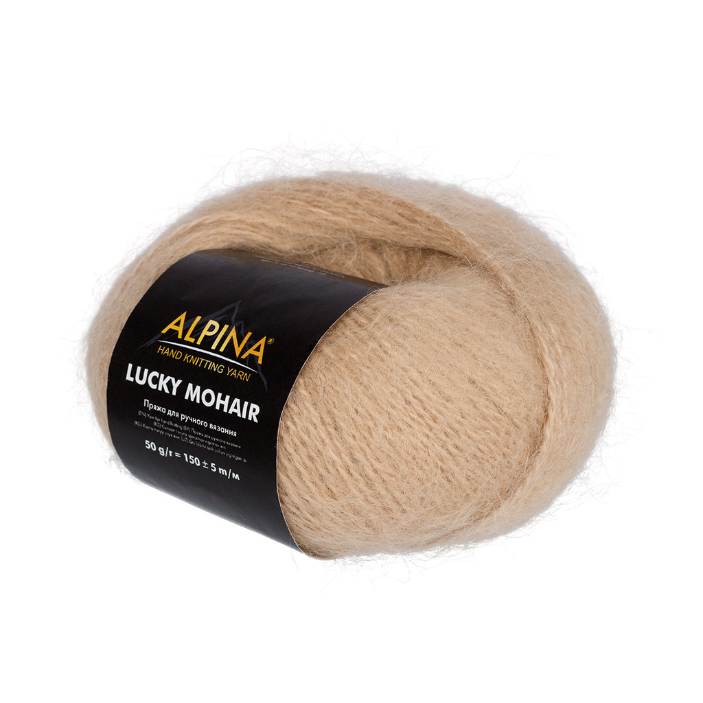 Пряжа ALPINA LUCKY MOHAIR 60% кид мохер, 40% акрил 10 шт. х 50 г 150 м 5 м