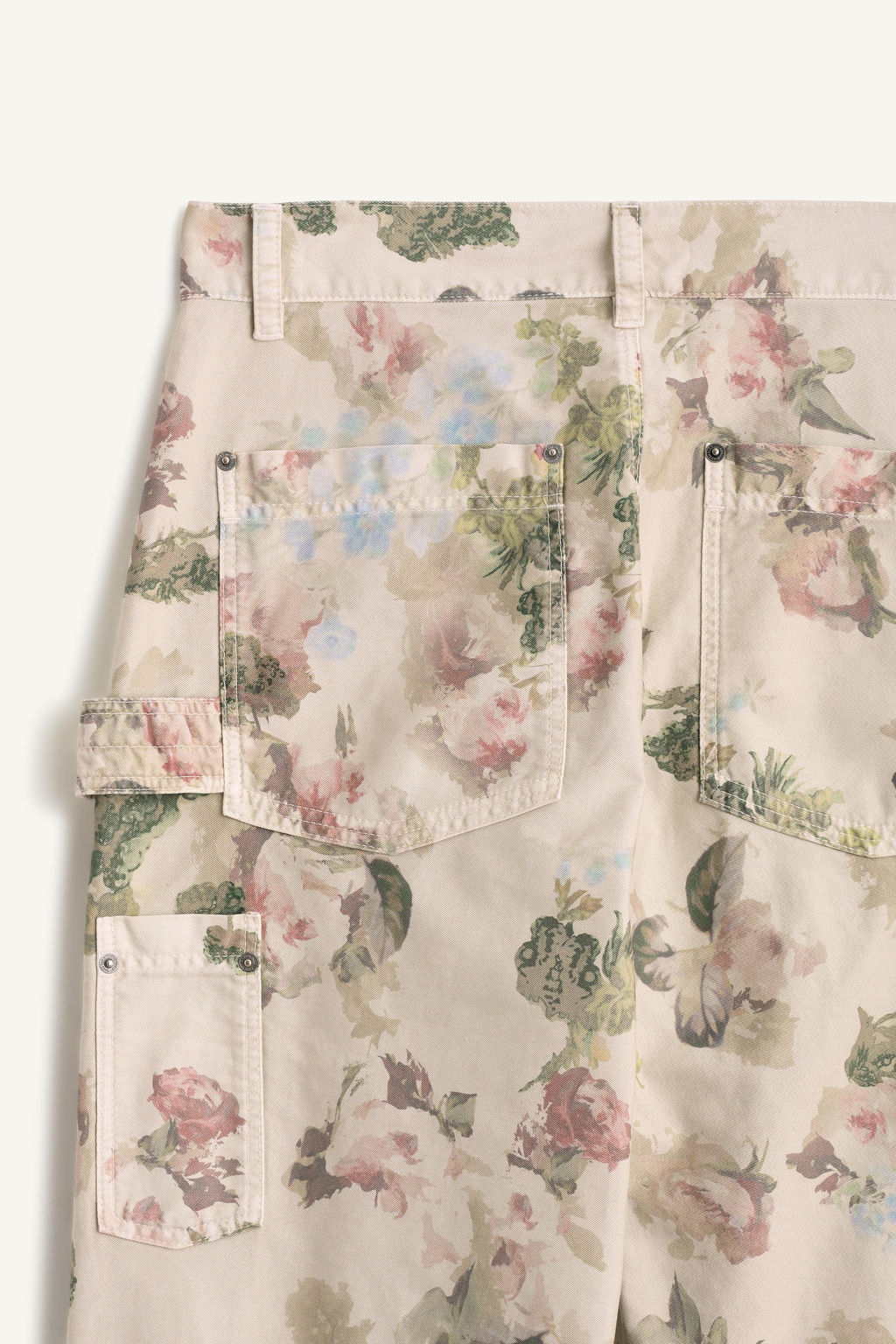 FLWR CRPNT PNT / verde lavado - Zara фото 8
