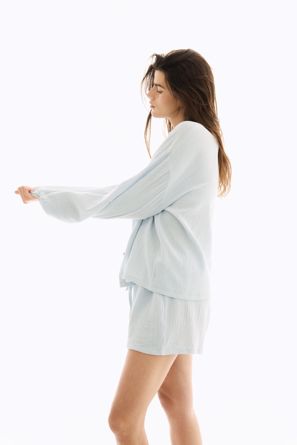 Camisa y pantal?n corto de pijama - H&m фото 15