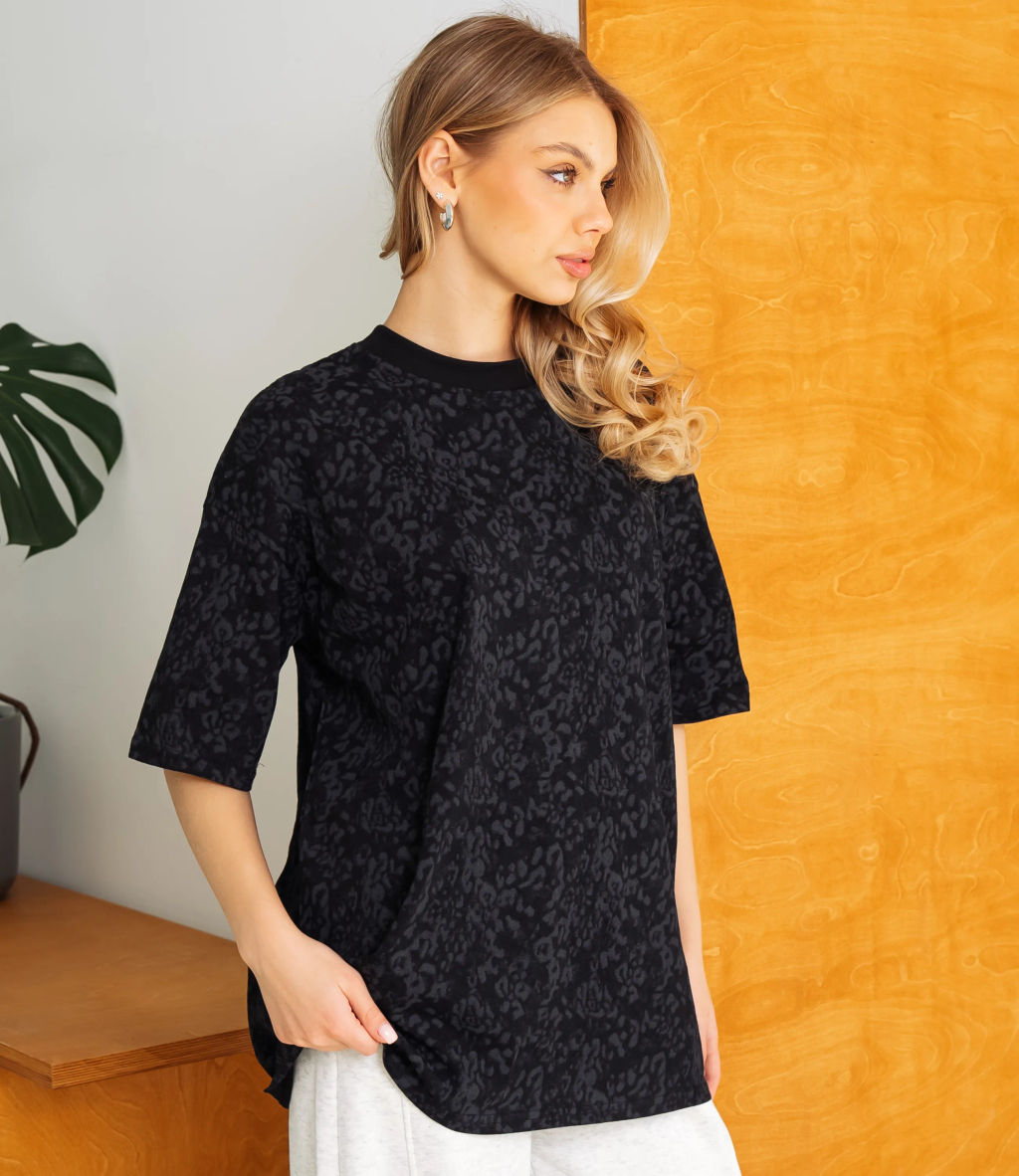 Футболка #КТ1200, чёрный - Dommod фото 2