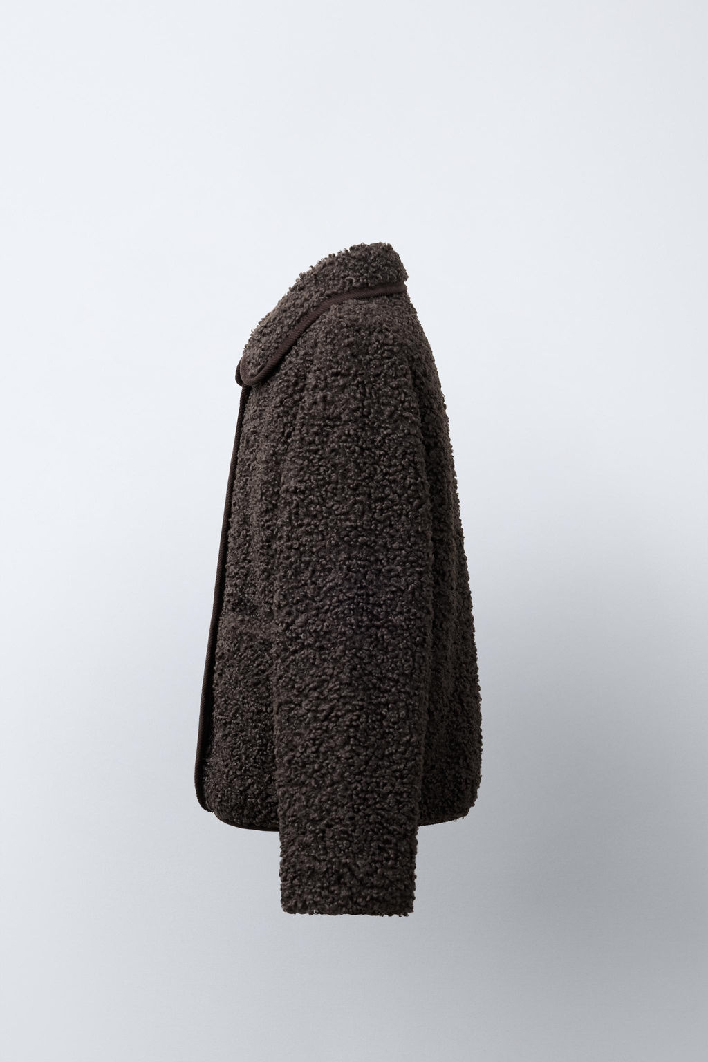 FAUX SHEARLING COAT WITH TRIMS - Zara фото 3