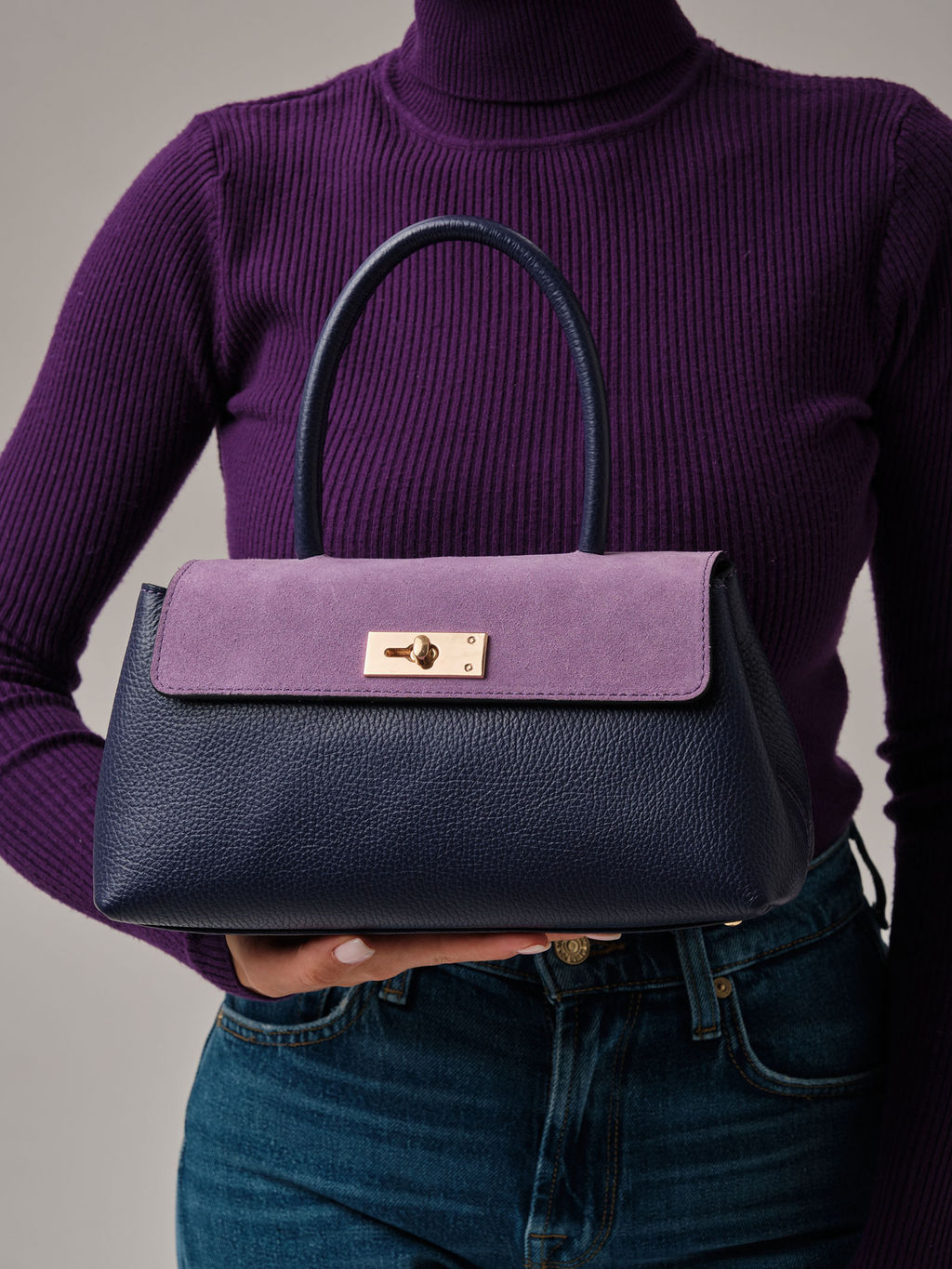 Сумка Deboro 30464 фиолетовый цветок