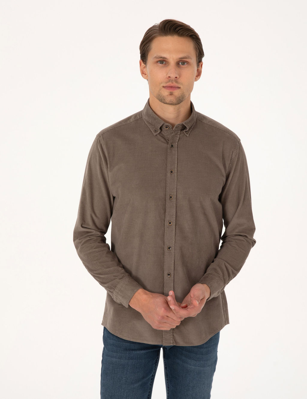 Vizon Regular Fit Uzun Kollu G_mlek - Pierre cardin фото 3