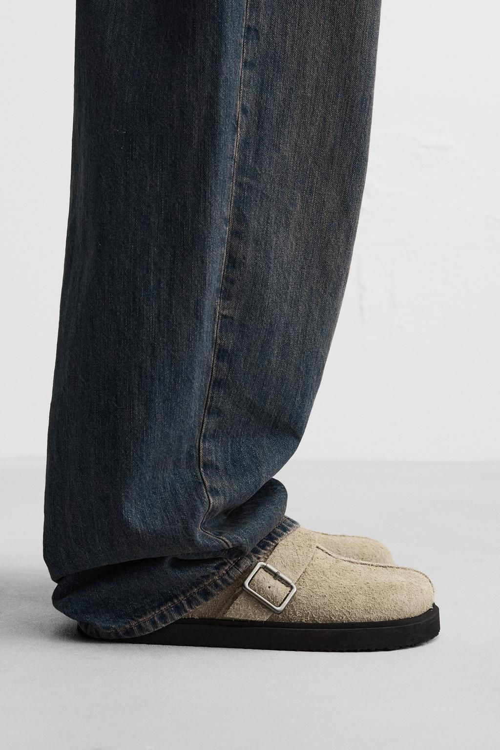BUCKLED LEATHER CLOGS - Zara фото 3