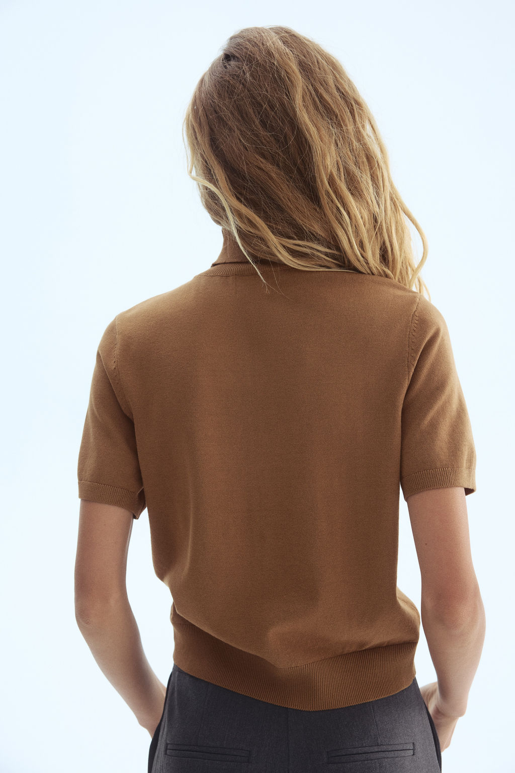 Top de cuello alto en punto fino - H&m фото 6