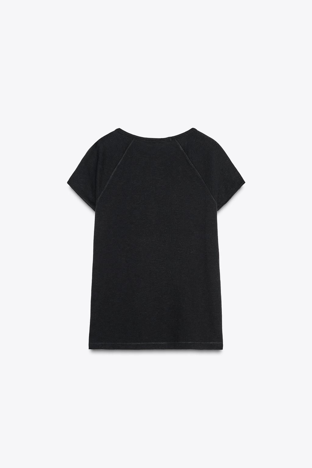 SLUB KNIT COTTON T-SHIRT - Zara фото 16