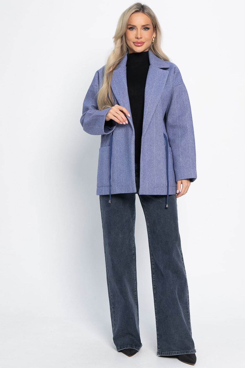 Пальто-пиджак (ткань: драп) - Lt collection фото 82