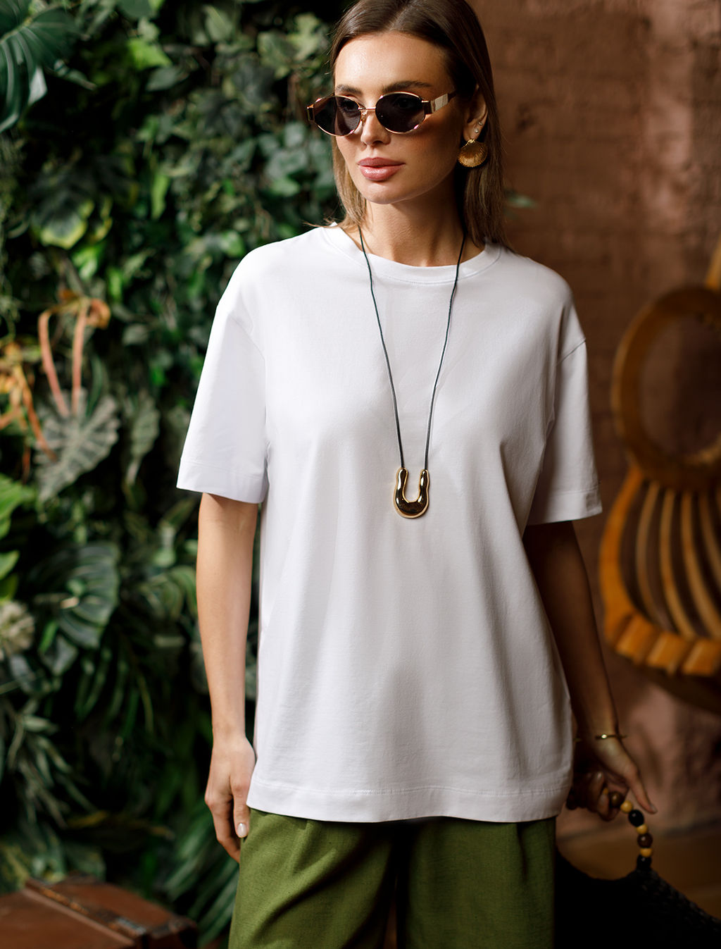 VILATTE / Футболка овер-сайз из премиального хлопка  фото 6