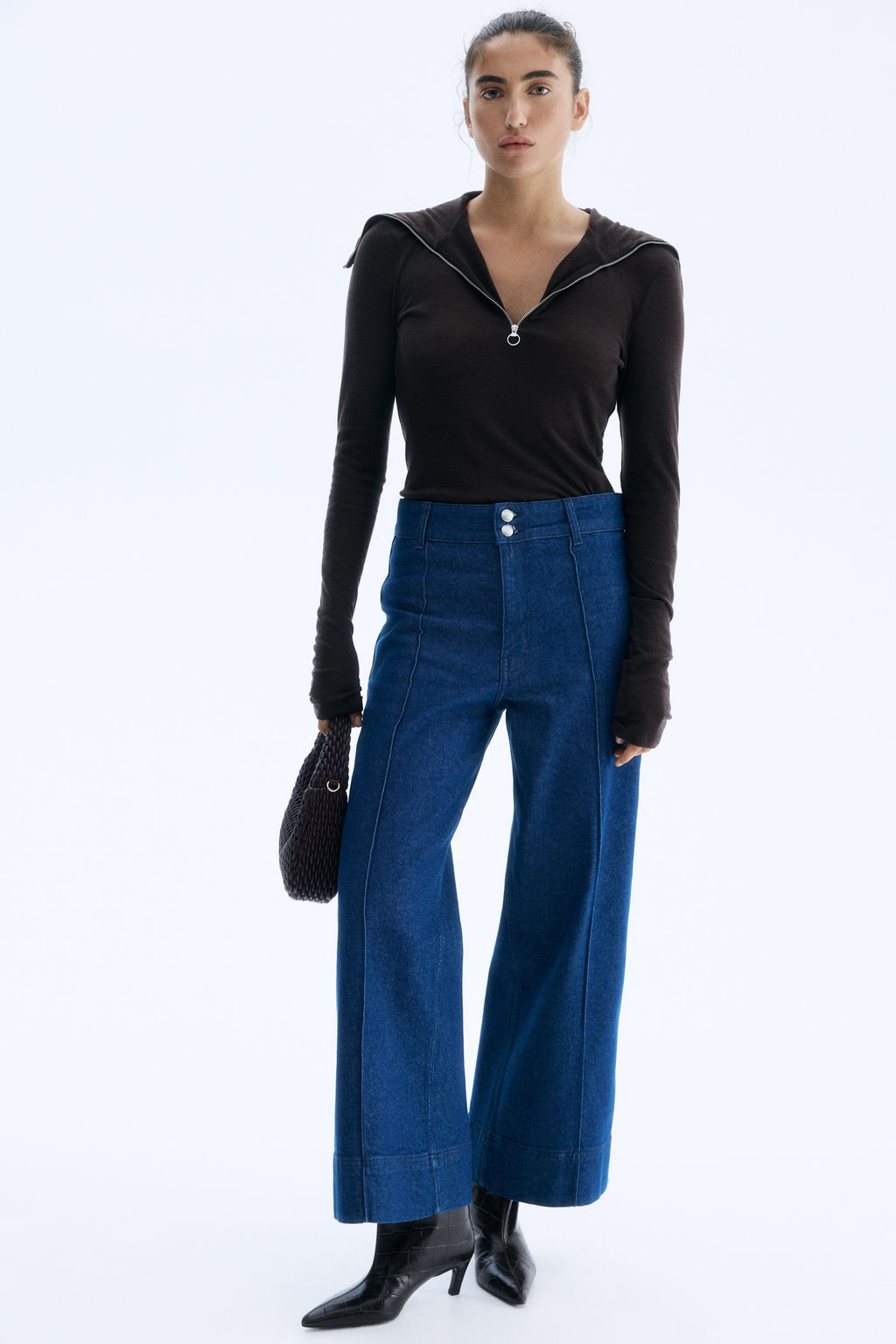 Wide High Ankle Jeans - H&m фото 6