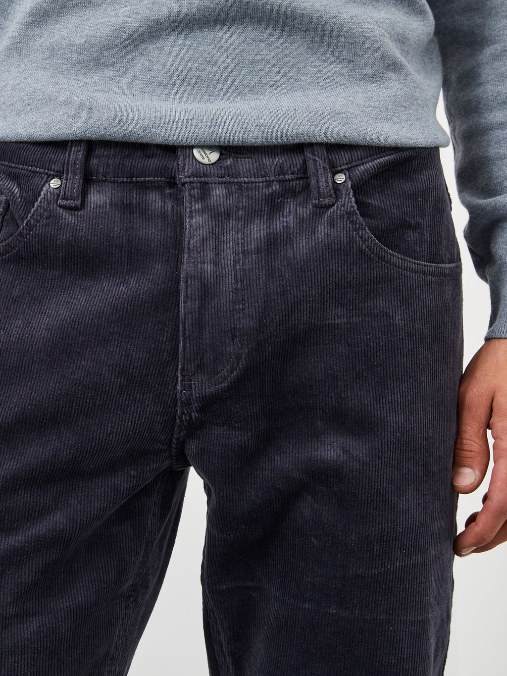 Утепленные мужские вельветовые брюки прямого кроя на флисе - Mossmore фото 12