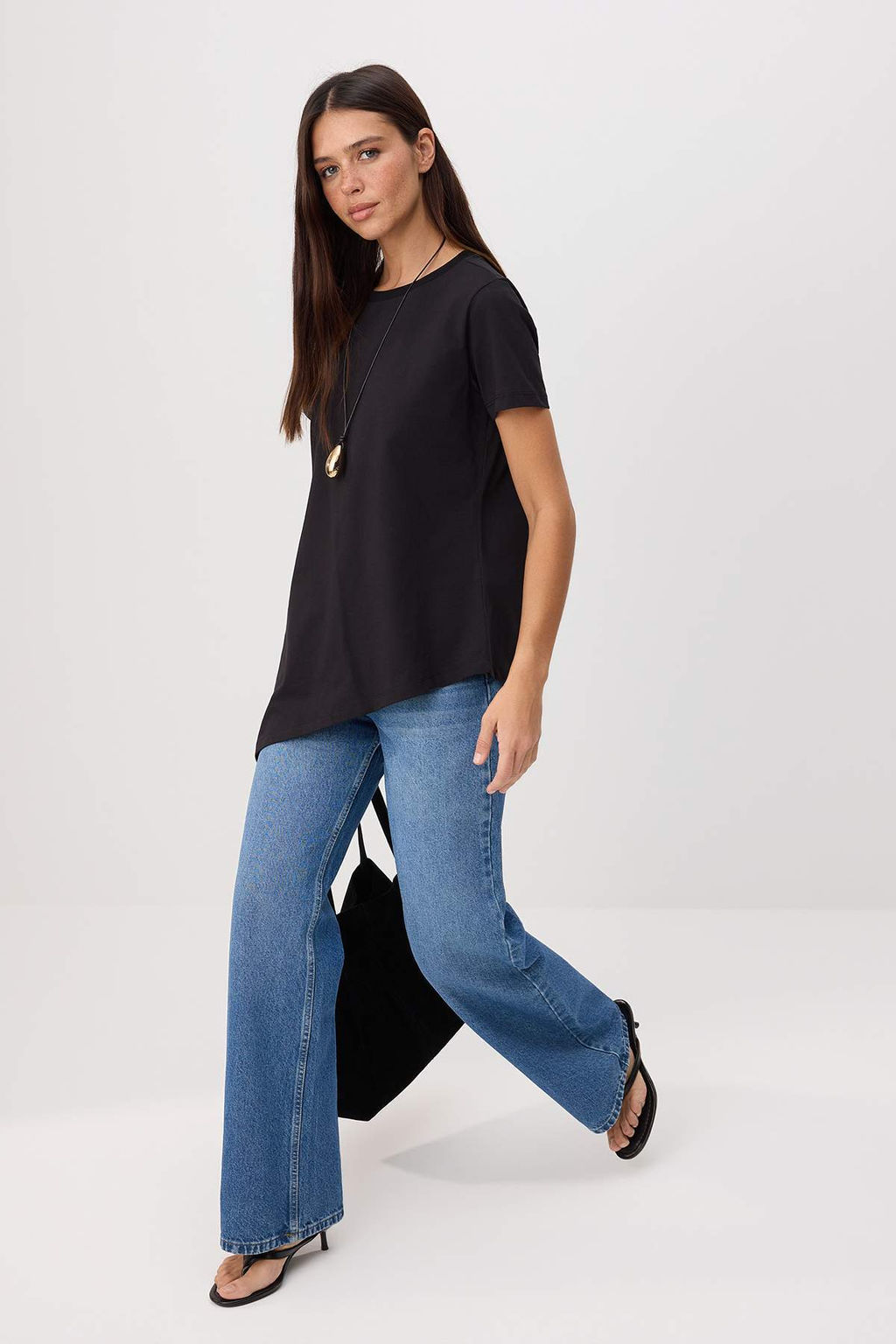 Ekru Duz Regular Bisiklet Yaka Standart Kol K?sa %100 Pamuk Orme T-shirt TWOSS26BZ00734 - Trendyolmilla фото 6