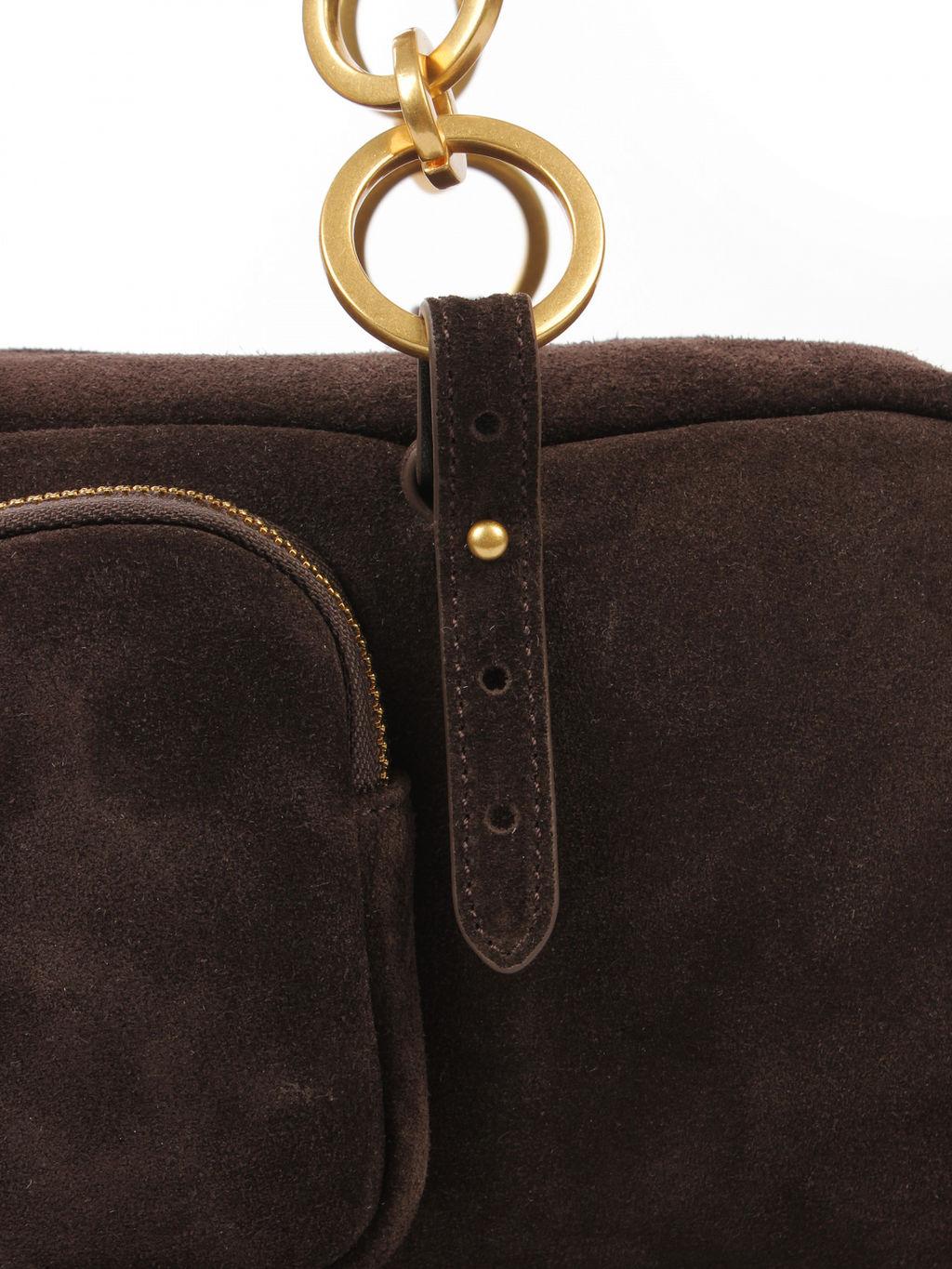 LACCOMA сумка АМ2260-Ф-коричневый натуральная замша хлопок  фото 5