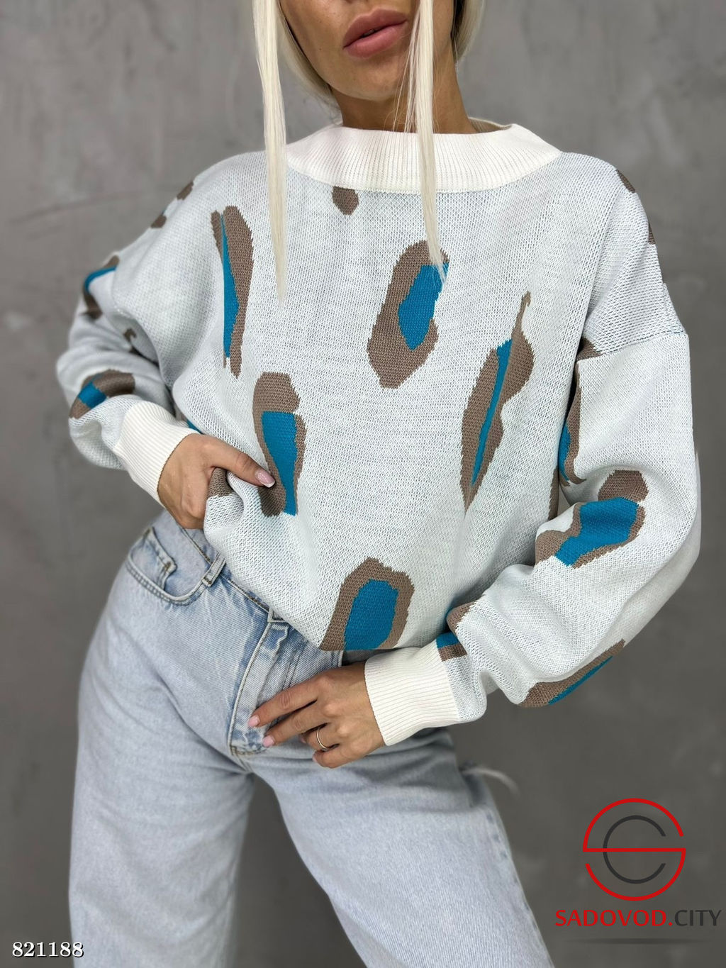 Свитер женский с рисунком - Bruno фото 4