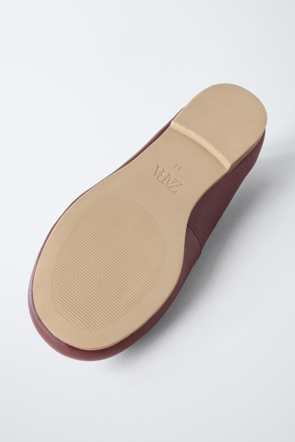 T-BAR LEATHER BALLET FLATS - Zara фото 7