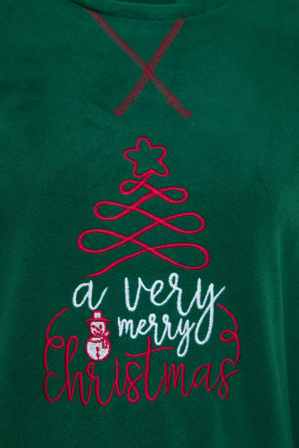 Yesil Y?lbas? Temal? Polar K?sl?k Orme Pijama Tak?m? THMAW24PT00265 - Trendyolmilla фото 7