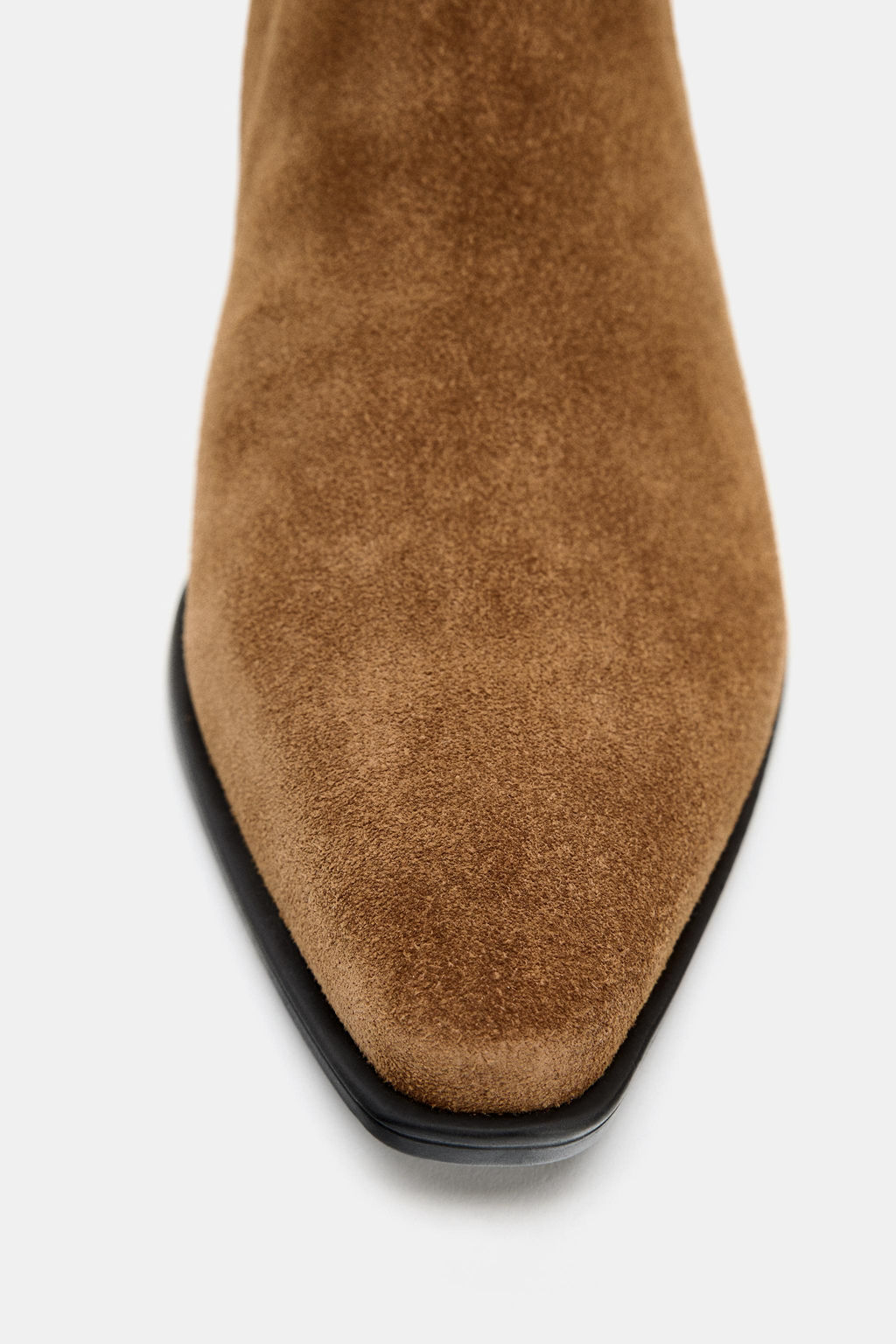 SPLIT SUEDE CHELSEA ANKLE BOOTS - Zara фото 7