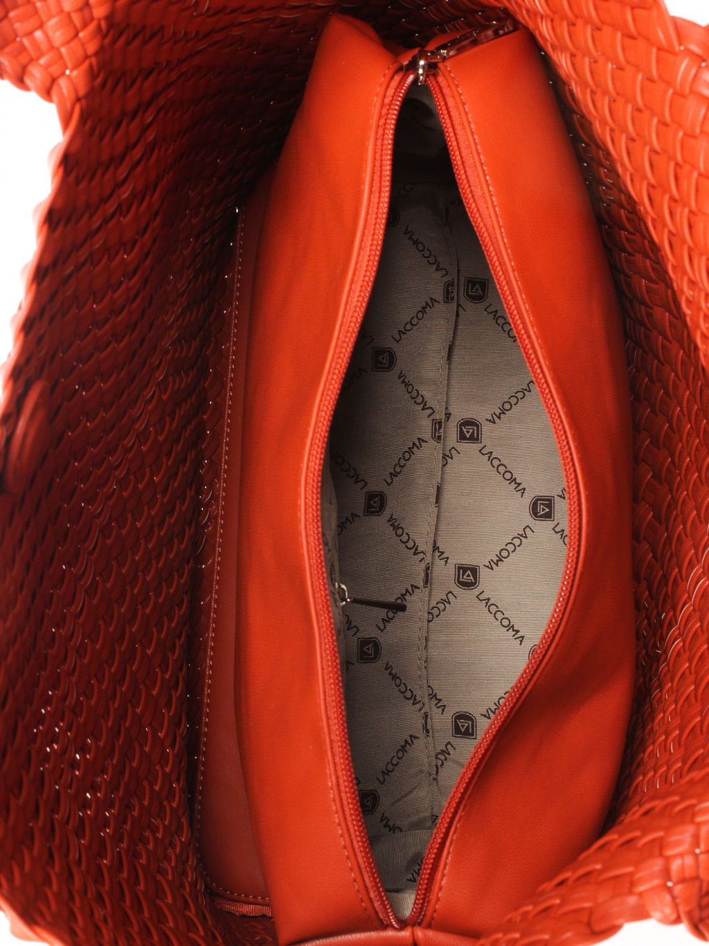 LACCOMA сумка СУ1033-оранжевый эко кожа хлопок фото 5