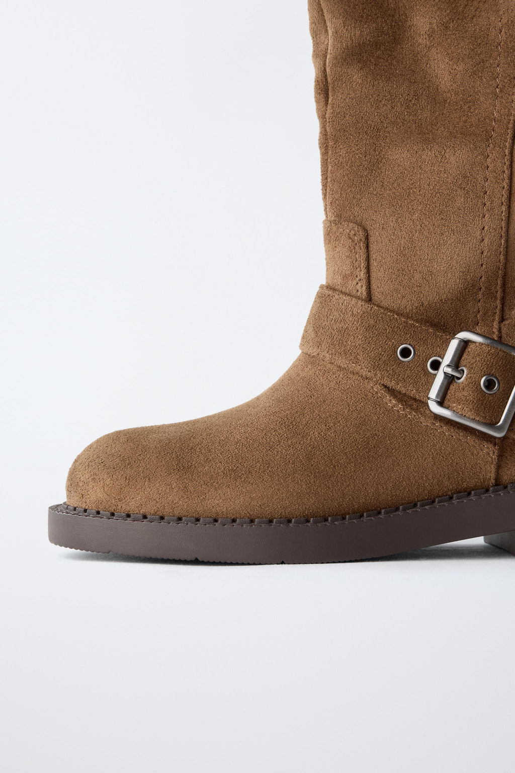 BUCKLED KNEE-HIGH BOOTS - Zara фото 6