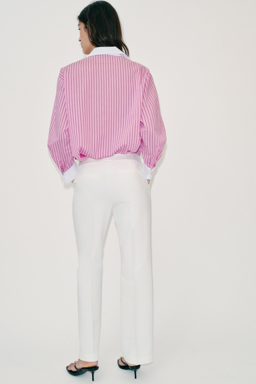 CAMISA POPEL?N RAYAS / Rosa - Zara фото 6