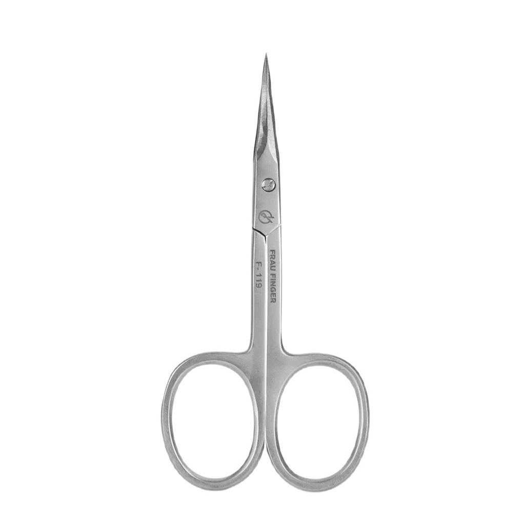 Frau Finger Ножницы маникюрные для кутикулы изогнутые / Classic FS-119DP, матовые, ручная заточка, 9,5 см