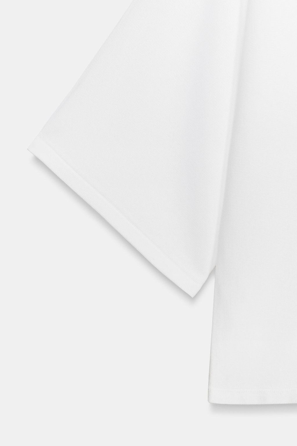 JERSEY PUNTO FLUIDO ESCOTE PICO / Blanco - Zara фото 7