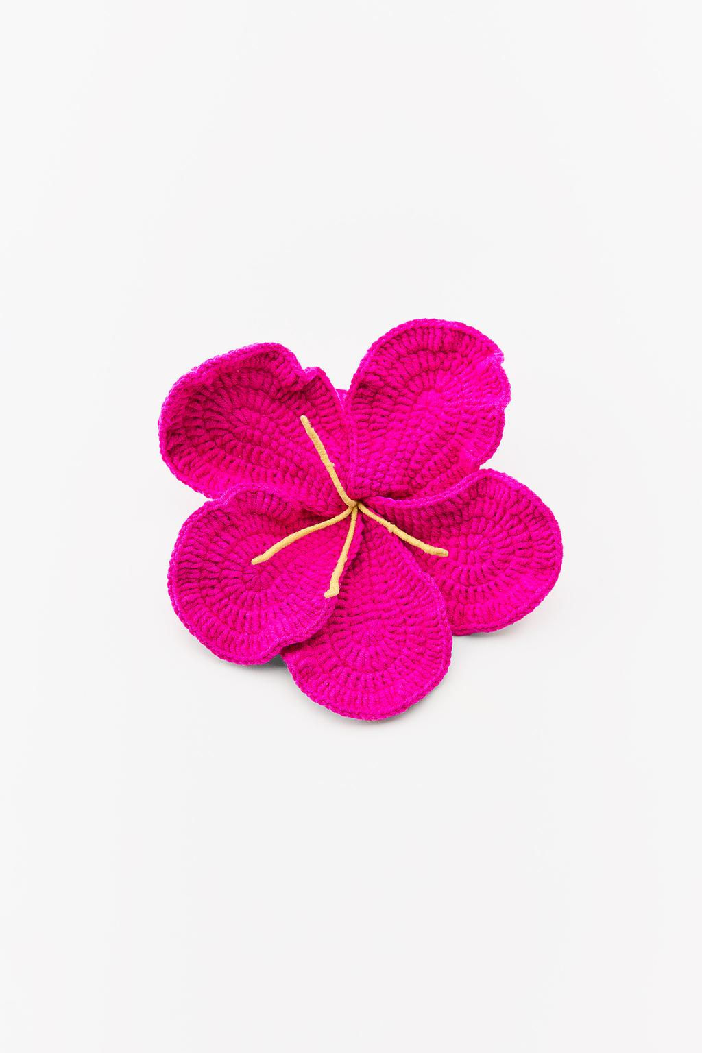 CROCHET FLORAL MAXI SCRUNCHIE - Zara фото 2