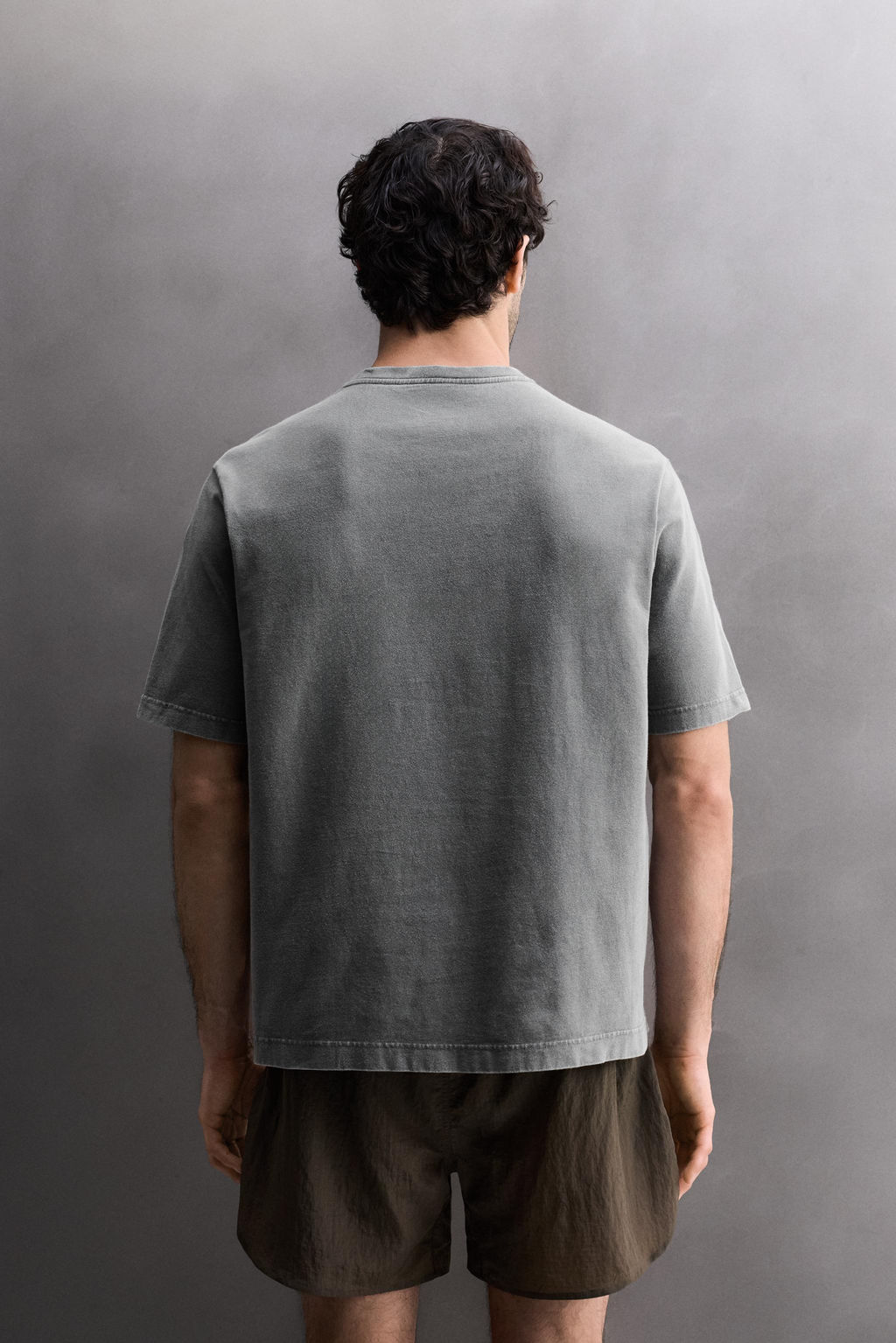CAMISETA ALGOD?N TRAINING / Gris antracita - Zara фото 3
