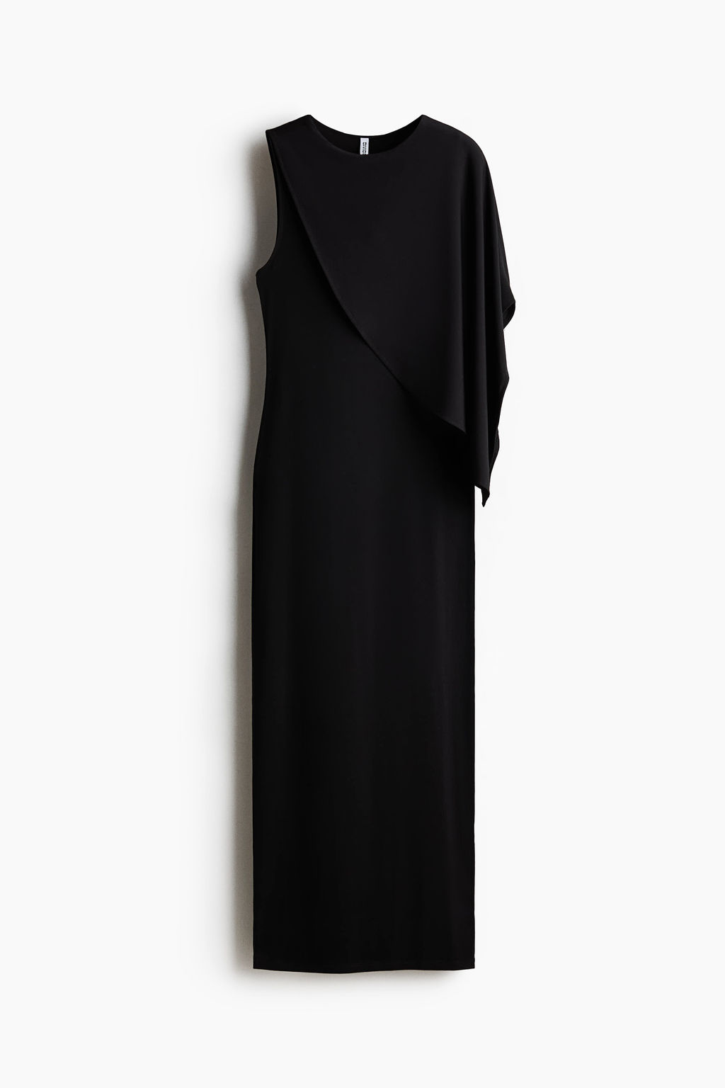 Vestido con capa de dise?o asim?trico