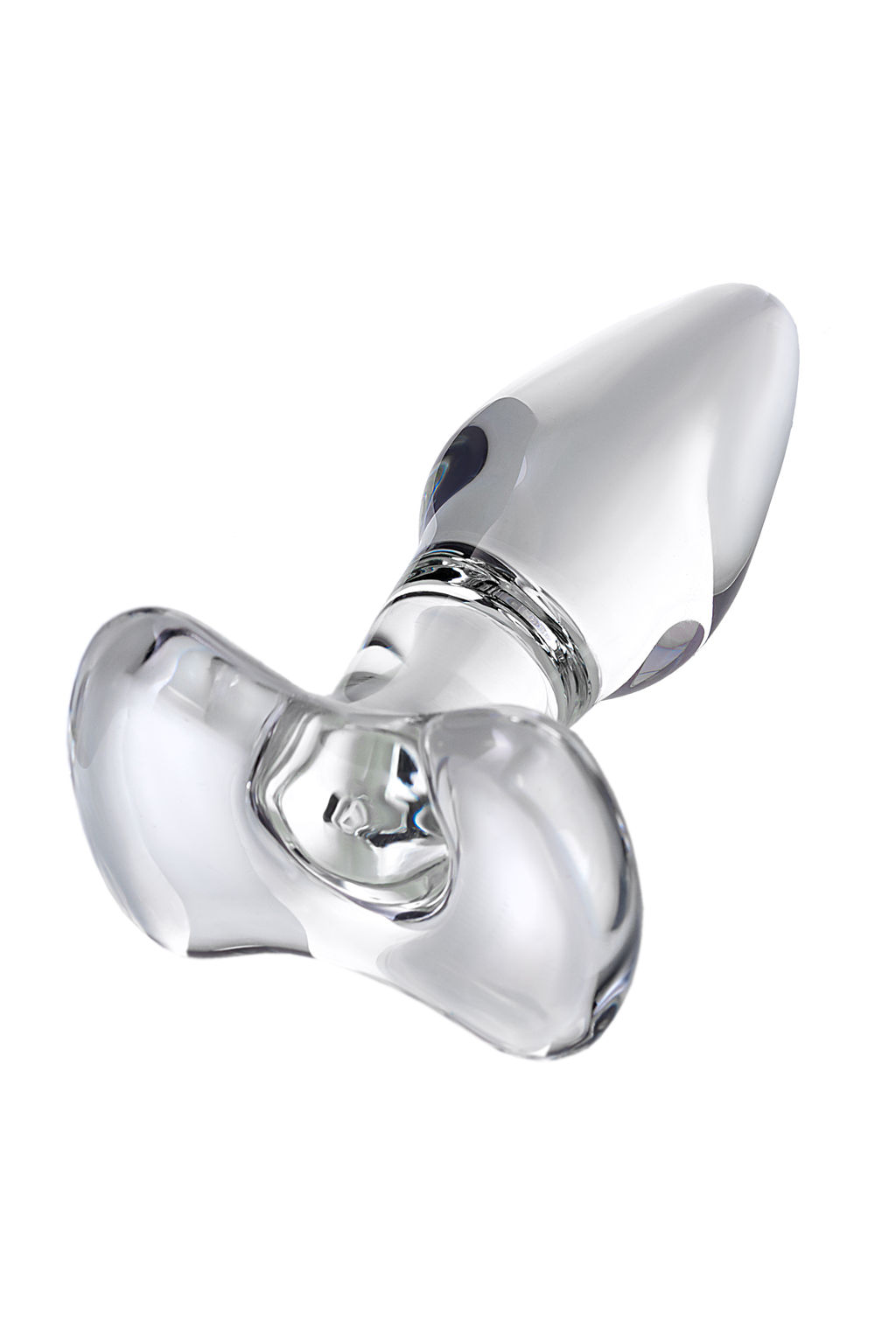 Анальная втулка Sexus Glass, стекло, прозрачная, 10,5 см, 3,5 см  фото 3