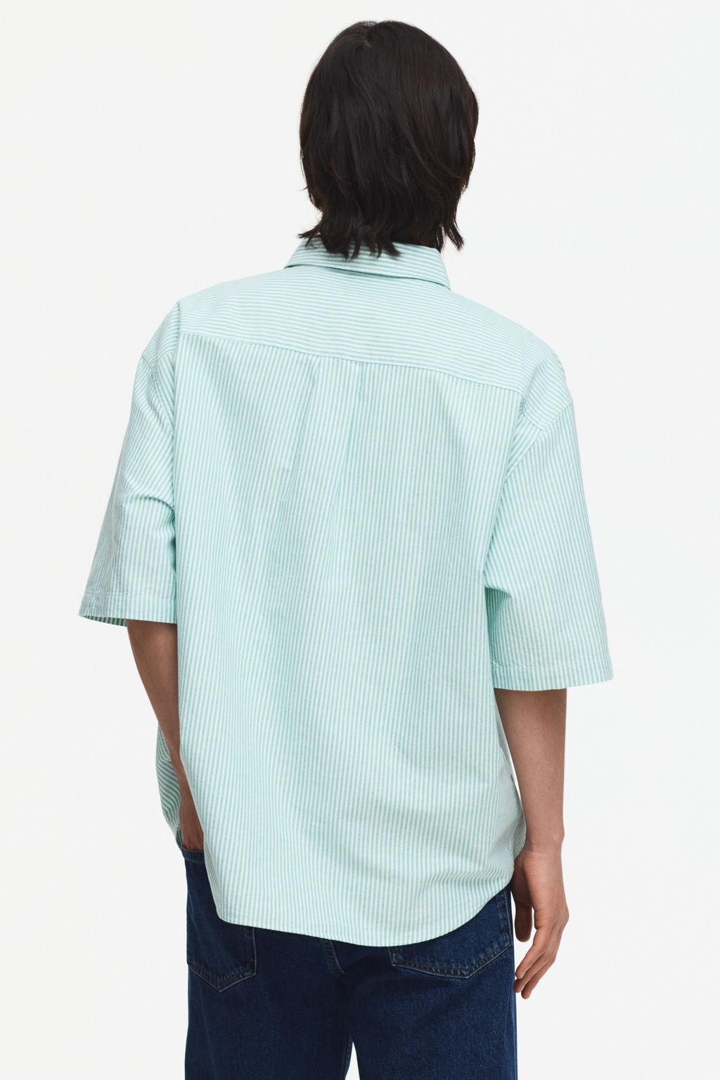 Camisa Oxford de manga corta Relaxed Fit - H&m фото 12